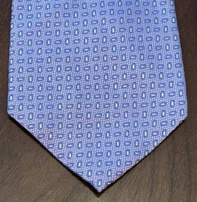 Vintage Barrington Purple Blue 100% Silk Men’s Neck Tie Made In Korea - Image 1 of 4