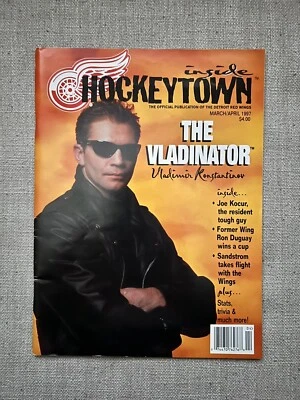 Hockeytown Vladimir Konstantinov vladinator Detroit Red Wings Program No Label - Image 1 of 2