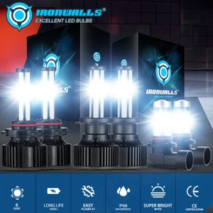 For Kia Forte 2019-2024 6-sides LED Headlight High Low Beam+Fog Light 6000K 6PCS - Foto 1 di 12