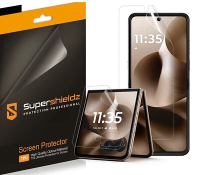 2X Protector de pantalla transparente Supershieldz para Motorola Razr Plus 2025 (TPU) Foto 1 de 2