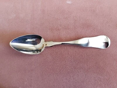 ANTIQUE COLLECTABLE 6" * N. HARDING & CO * COIN SILVER (90%) TEA SPOON - MONO - Image 1 of 4