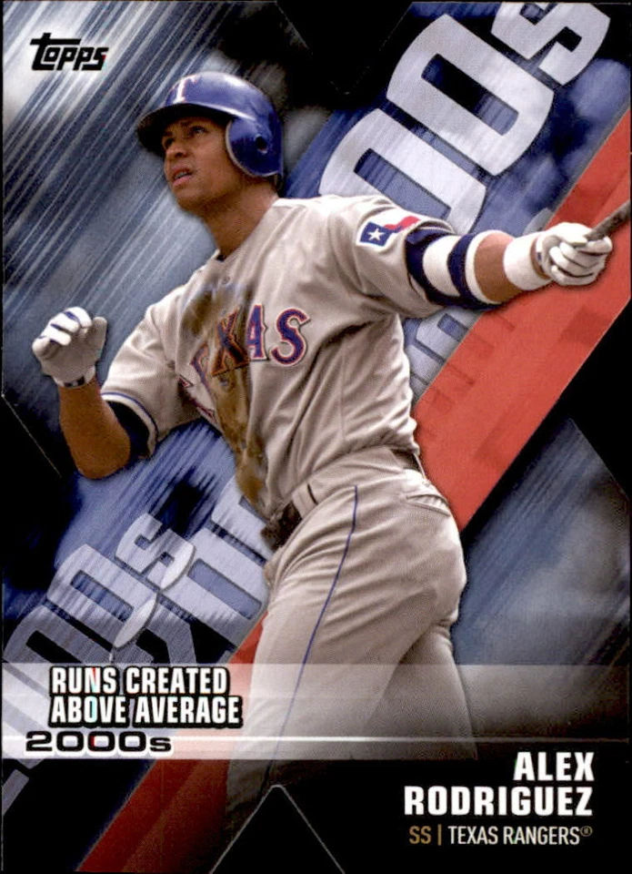 2020 Topps Series 1 ALEX RODRIGUEZ Decade of Dominance BLUE Rangers #DOD-13 - Image 1 of 1