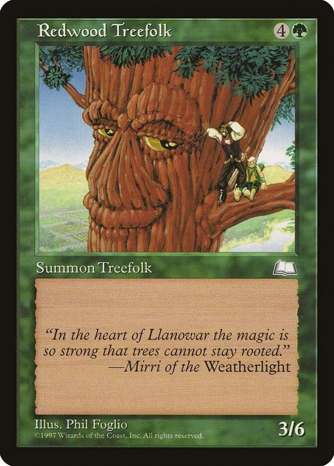 Weatherlight Redwood Treefolk MTG Magic the Gathering NM - Image 1 of 1