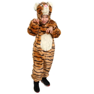 Dress Up America Plush Animal Tiger Costume Kids & Toddlers - Role Play Costume - Picture 1 of 5