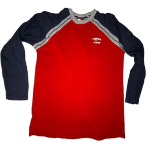 Vintage Tommy Jeans Hilfiger Boys pullover sweatshirt Flag Large Kids 12-14 - Picture 1 of 6