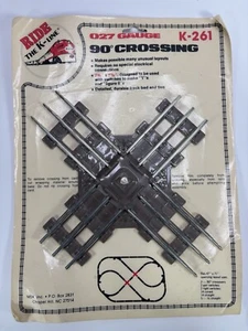K-LINE K-261 027 GAUGE 90 DEGREE CROSSING New NOS New Old Stock Track - Picture 1 of 4