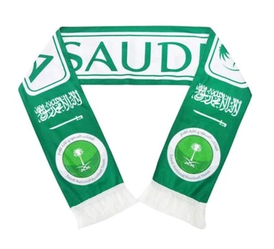 Saudi Arabia National Team Soccer Scarf - Saudi Arabian Football Polar Fleece - Image 1 of 4