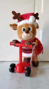 Gemmy Animated Rudolph the Red Nose Reindeer Plush Scooter Tricycle XMAS Sweater - Picture 1 of 5