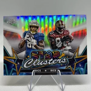 Jerry Rice & Brenden Rice 2024 Topps Chrome Cosmic Star Clusters Refractor 💥 - Picture 1 of 2