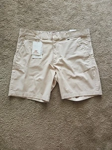 Denim & Flower Ricky Singh Herren Power Stretch Chino Shorts Größe 36 hellbraun 7" Schrittlänge - Bild 1 von 6
