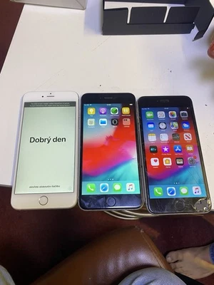 Joblot 3x Apple iPhone 6 Plus broken screen - Image 1 of 4
