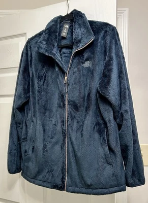 North Face Women's Osito Fleece Jacket Urban Navy/Rose Gold Zip -X Large - Image 1 of 4