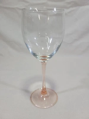 Vaso de vino vintage Luminarc Francia rosa 8 pulgadas de alto Foto 1 de 4