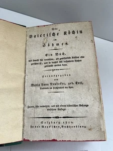 Kochbuch "die baierische Köchin in Böhmen Jahrgang 1810 - Bild 1 von 8