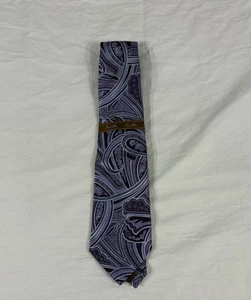 NWT Tasso Elba Mens Pueple Paisley Silk Tie One Size - Picture 1 of 10