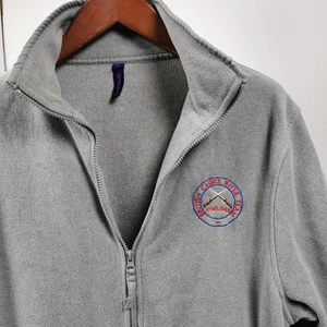 Henbury Men's Grey Fleece Jacket, Size L, British Cadet Rifle Team Logo Emboss - Picture 1 of 4