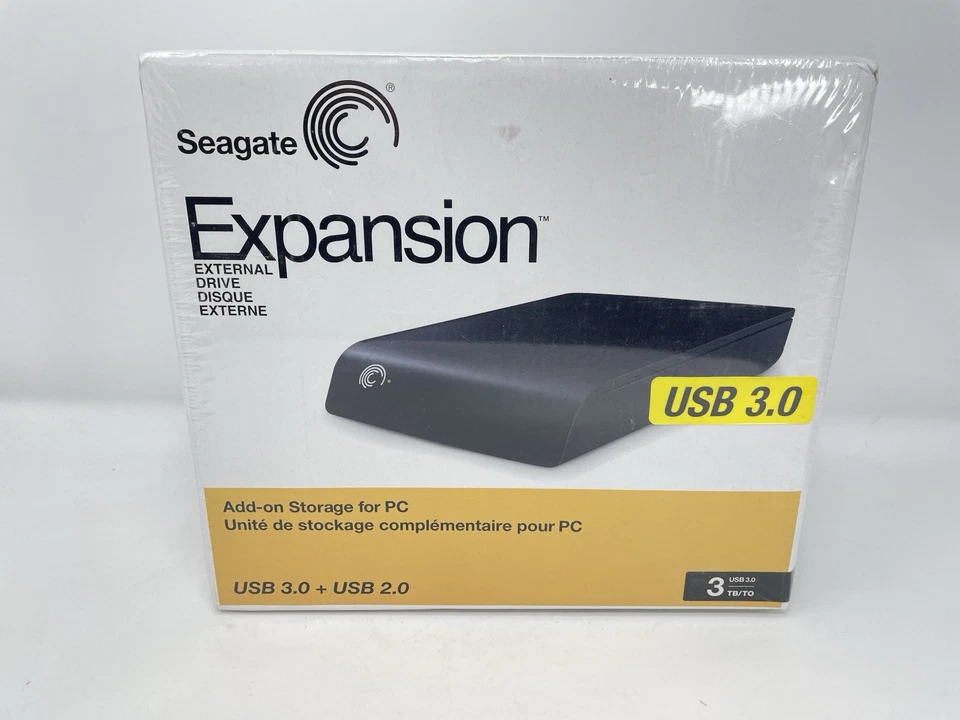 Seagate Expansion 3 TB Desktop External Drive STAY3000102 New Sealed - Image 1 of 4