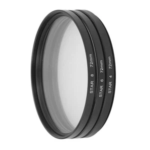 3x 72mm Star Filter Kit 4 Points 6 Points 8 Points Slim Variable F BEA - Picture 1 of 12