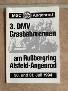Programmheft Grasbahn Alsfeld Angenrod 1994 Speedway Rennprogramm Bahnsport - Bild 1 von 1