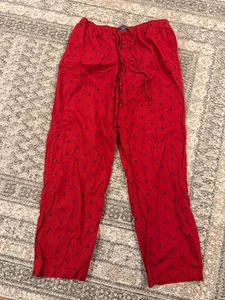 Polo Ralph Lauren Pyjamahose rot Herren XL Totenkopf Allover Print Nachtwäsche Baumwolle - Bild 1 von 5