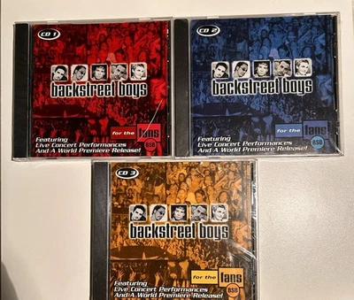 Vintage Backstreet Boys For The Fans CD’s 1,2 & 3. Live Performance-Sealed Foto 1 de 4