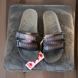 Kappa 222 Banda Mitel 1 Slide Sandal - Black / Gray unisex men sz 8.5 Women 7 - Picture 1 of 5