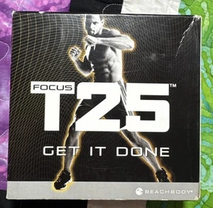 Beachbody FOCUS T25 Workout DVDs & Manual Complete W/recipe Book + Core Speed - Imagen 1 de 14