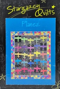 Stargazey Quilts Planez Patchwork Quilt Quilting Sewing Pattern - Picture 1 of 2