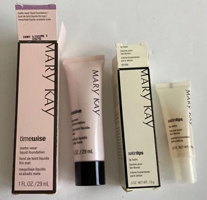 NUEVO MARY KAY Timewise Luminous-Marfil 3 Base y Bálsamo Labial Labial Satinado - Imagen 1 de 5