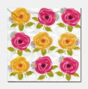 4 Servietten Motivservietten Serviettentechnik Decoupage Röschen (1204) - Bild 1 von 2
