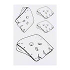 4 x 'Slice Of Cheese' Temporary Tattoos (TO00012310)