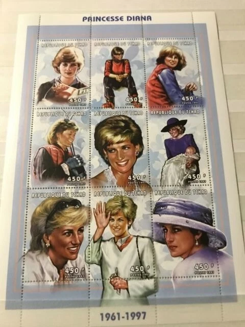 Tchad - Princesa Diana - Sellos Timbres MNH** - Alb.9 Foto 1 de 1
