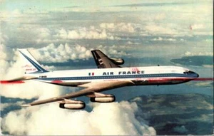 Postal avión a reacción intercontinental Air France Boeing 707 avión volador - Imagen 1 de 1