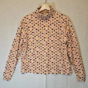 David Brooks Vintage Halloween Rollkragen Kariert Damen Small - Bild 1 von 9