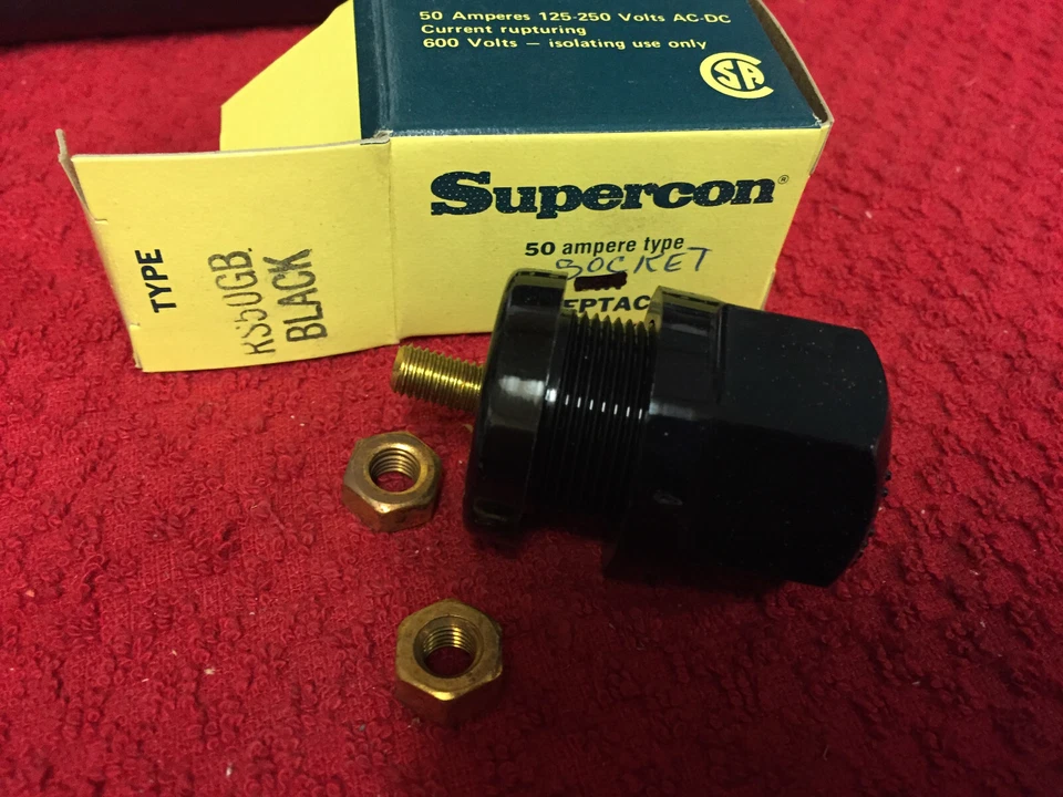 Superior Electric RS50GB High Power Connector, RS50 Series, Receptacle, 250 VAC, - Image 1 of 1