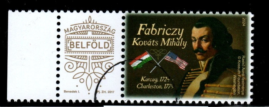 HUNGARY SPECIMEN  2024-300th ann. of the birth of Michael Kovats De Fabriczy MNH - Image 1 of 1