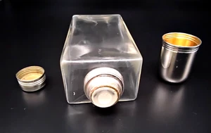 Vintage 1930's German Cocktail Shaker Companion Glass Flask With Shot Glass - Picture 1 of 11