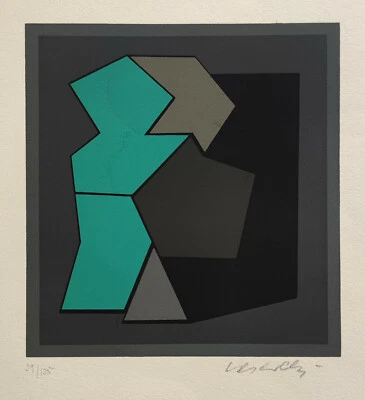 Victor Vasarely - Quami-1 - 1959 hand signed / numbered screenprint - Bild 1 von 4
