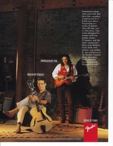 1994 Fender Gitarrendruck-Anzeige/James D'Aquisto & Robben Ford - Bild 1 von 1