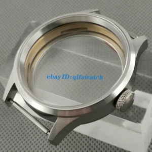 ST3600 ETA 6497 6498 Uhrwerk Kit gebürstetes Saphirglas 43mm Uhrengehäuse - Bild 1 von 7