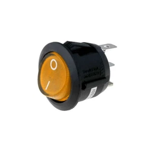 R13-112B-02-BY-2D-N-2 ROCKER SPST Pos: 2 OFF-ON 10A/250VAC gelb Neonleuchte 230V - Bild 1 von 1