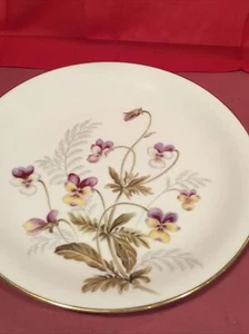 Vintage Noritake "JOYCE 5174" Purple & Yellow, Viola/Pansy 10.5" Dinner Plate - Picture 1 of 5