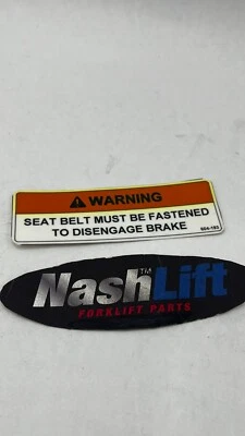 Предупреждающая наклейка на ремень безопасности 604-193 Teledyne Princeton 604-193 SK07161224JE - Изображение 1 из 2