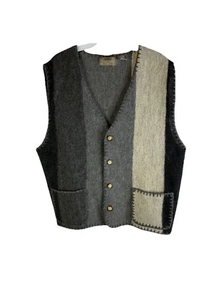 Cárdigan Suéter Chaleco Grunge Vintage Años 90 Para Mujer Grande Lana Bloque de Color Foto 1 de 4