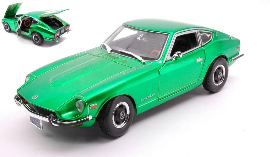 Modellino auto scala 1:18 Maisto DATSUN 240Z 1971 GREEN diecast modellismo st... - Immagine 1 di 1
