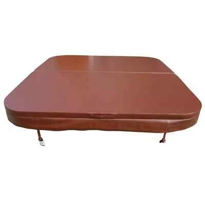 Thermoabdeckung Whirlpool Swim Spa Pool Thermo Winter 215x215cm braun - Bild 1 von 2