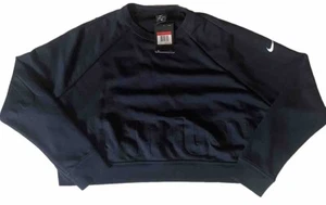 Womens Nike Black Cropped Crew Neck Jumper Size Large - Brand New With Tag - - Bild 1 von 10