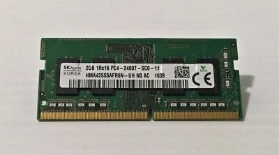 SK Hynix 2GB 1Rx16 PC4-2400T SO-DIMM RAM HMA425S6AFR6N-UH Free Shipping Tested - Image 1 of 2