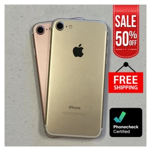 Apple iPhone 7 Rose Gold/Black 32GB-128GB Unlocked Verizon At&t 4G Free Return - Picture 1 of 9