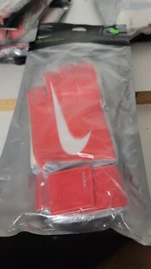 Nike GK Match Handschuhe rot & weiß Fußball Goalie Unisex Größe 9 - Bild 1 von 3
